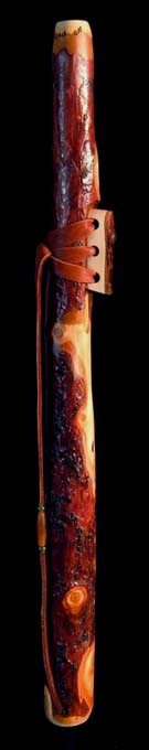 Incense Cedar Branch Flute in G# with Jade Cabochon from Dryad Flutes