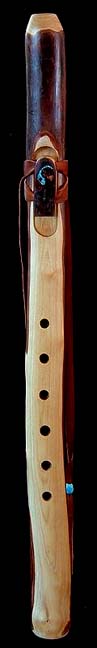 Coast Redwood Branch Flute in G with Sleeping Beauty Turquoise Inlay from Dryad Branch Flutes