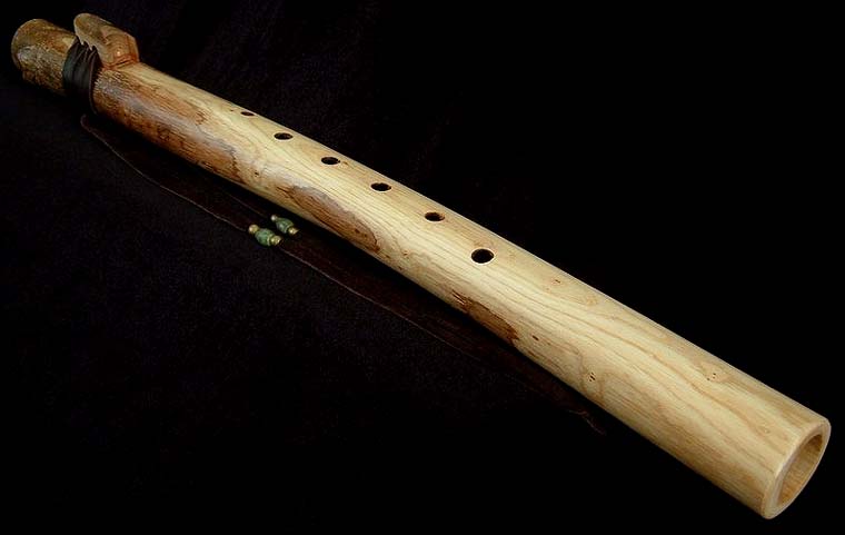 Ash Branch Flute in D# with Serpentine Inlay from Dryad Flutes