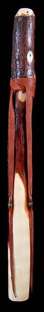 Redwood Branch Flute in F# with Malachite Inlay from Dryad Branch Flutes