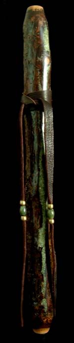 English Walnut Branch Flute in d with Serpentine  Inlay from Dryad Branch Flutes