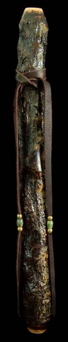 English Walnut Branch Flute in A# with Serpentine Inlay from Dryad Branch Flutes