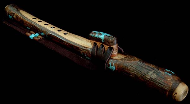English Walnut Branch Flute in High F# from Dryad Flutes